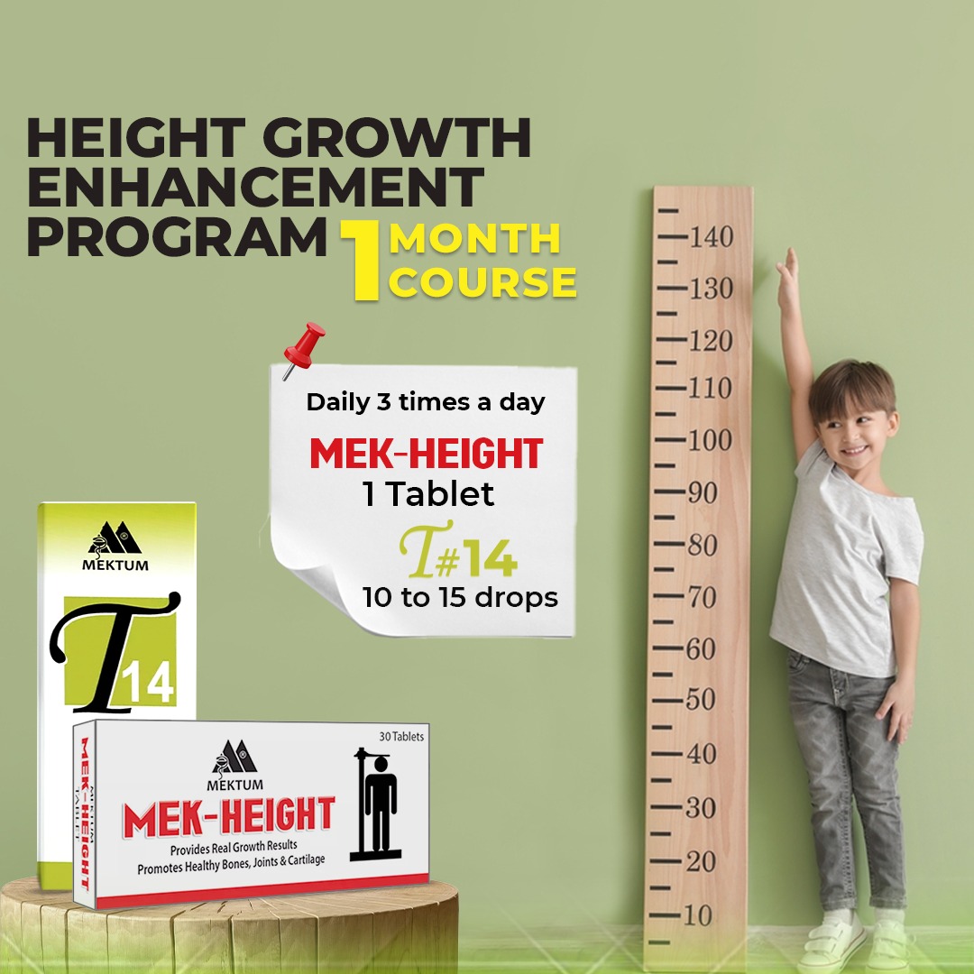 Height Growth Enhancement Program 1 Month Course Homoeopathic