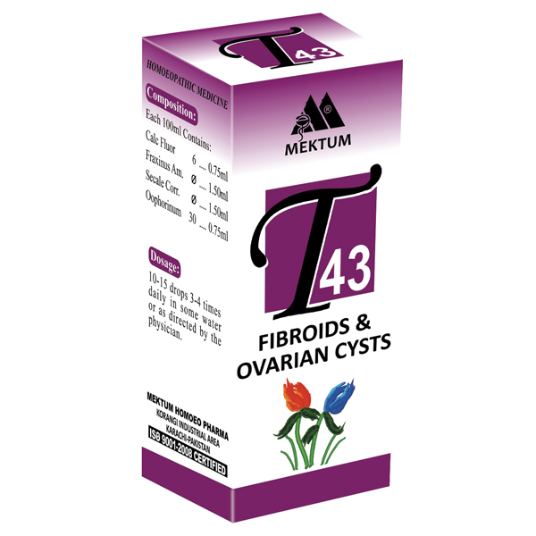 T43  Fibriods  Ovarian Cysts 30ML Drops