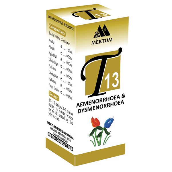 T13  Amenorrhoea  Dysmenorrea 30ML Drops