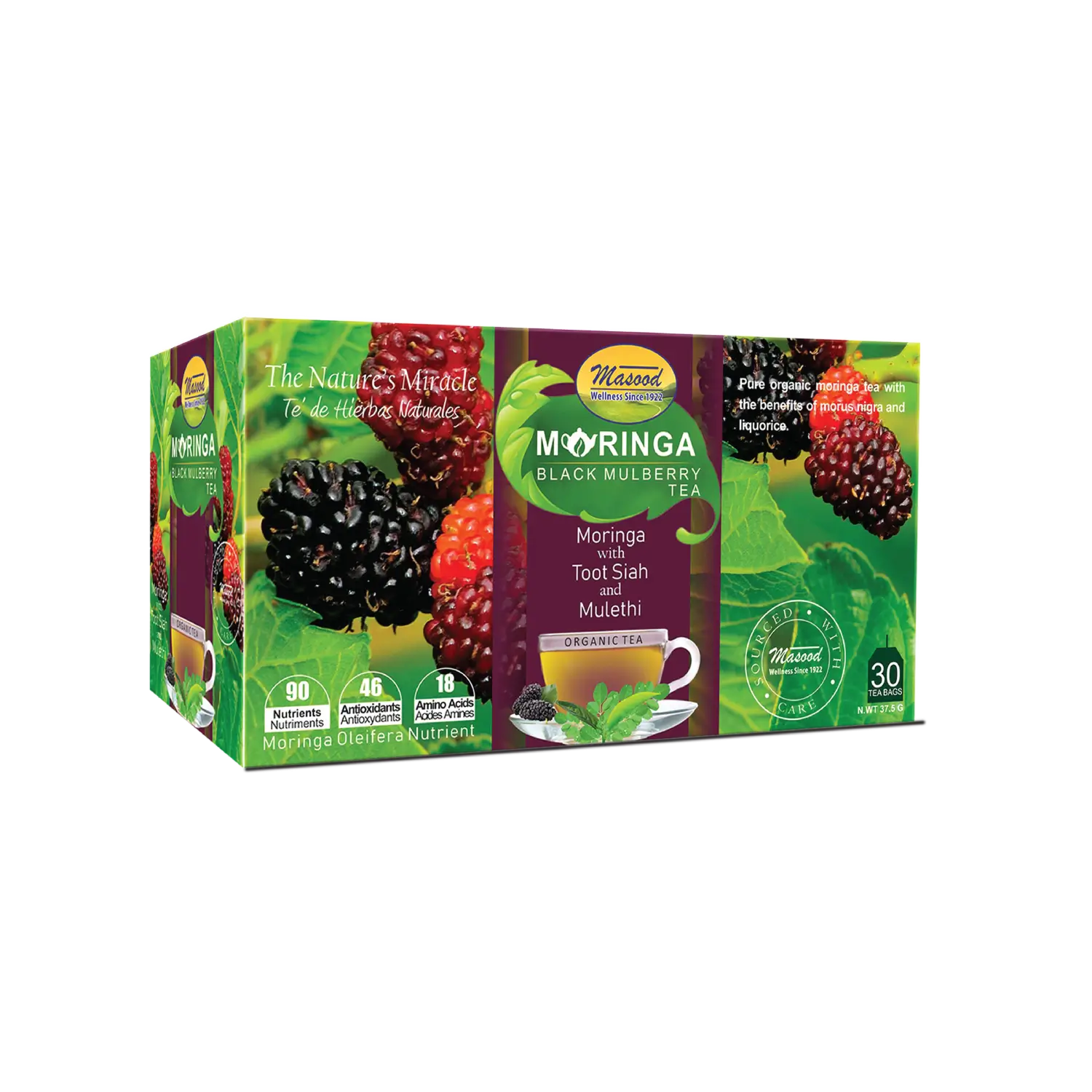 MORINGA BLACK MULBERRY TEA
